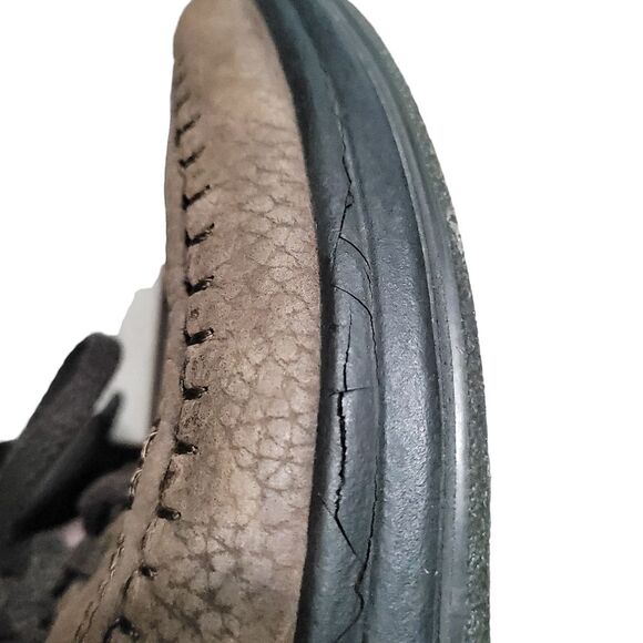 ECCO~ BROWN LEATHER LACE UP MOCS COMFORT SYSTEM SHOES MEN'S EU 45 11-11.5 US - Picture 11 of 13